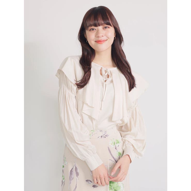 2WAYフレアBIGカラーブラウス | LADYMADE | 詳細画像2 