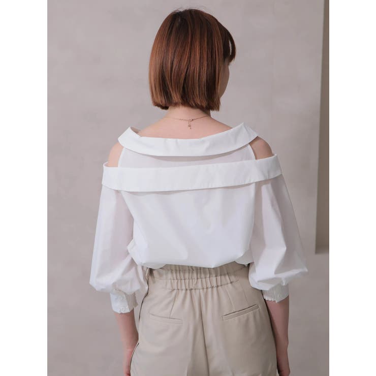 オフショルレイヤードブラウス | LADYMADE | 詳細画像4 