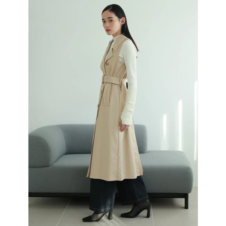 LANVIN ドット柄トレンチコート 新品未使用♡ マルチウェイトレンチコート[品番：LINW0001774]｜LADYMADE