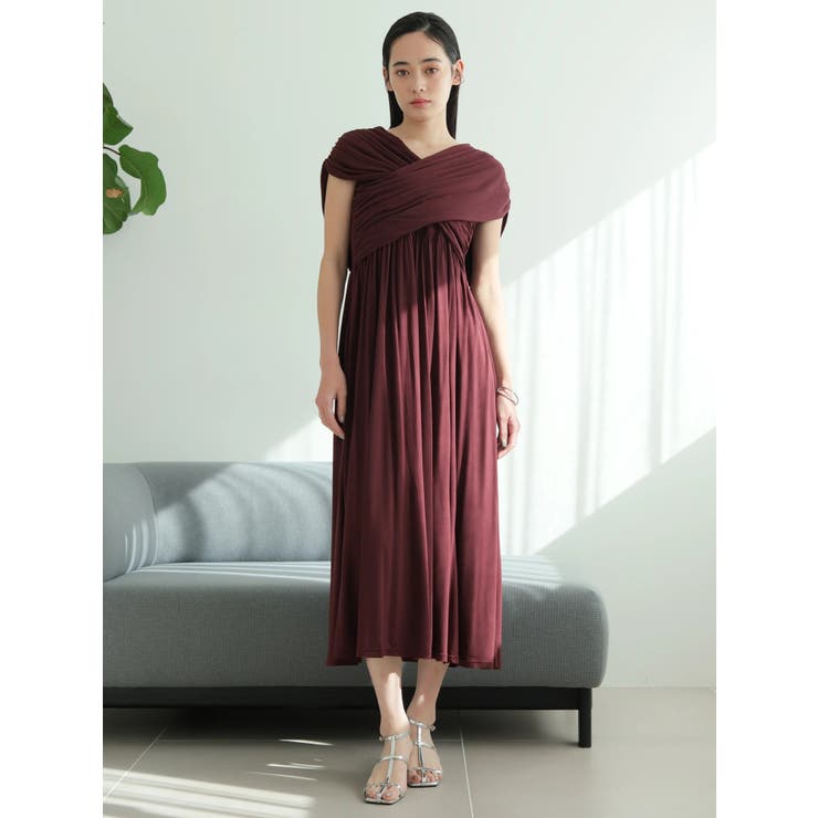 クロスギャザーカットワンピース | LADYMADE | 詳細画像6 