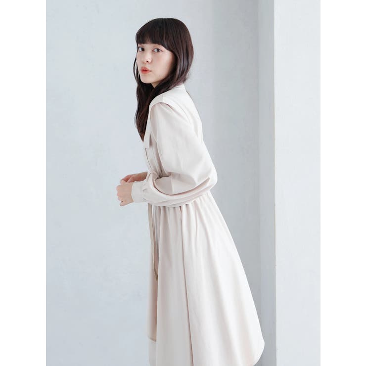 レイヤードスカートシャツワンピース[品番：LINW0002129