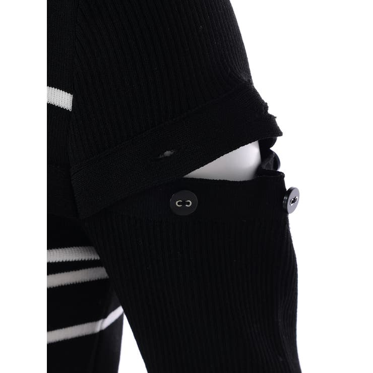 オープンスリーブボーダーニット | LADYMADE | 詳細画像34 