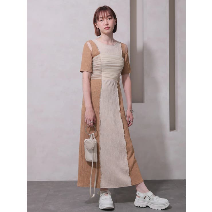 チュールビスチェレイヤードカットワンピース | LADYMADE | 詳細画像2 