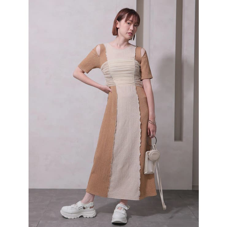 チュールビスチェレイヤードカットワンピース | LADYMADE | 詳細画像3 