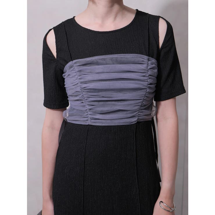 チュールビスチェレイヤードカットワンピース | LADYMADE | 詳細画像10 