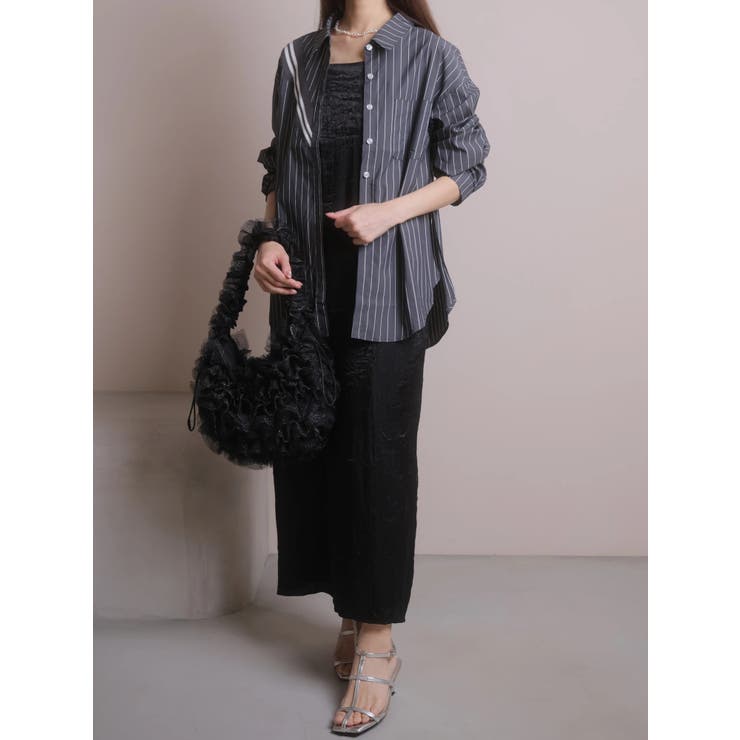 アシメリブライン切替シャツ | LADYMADE | 詳細画像8 