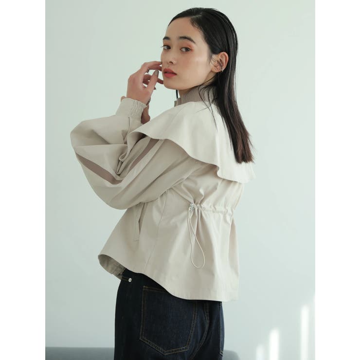 タックボリュームスリーブZIPブルゾン | LADYMADE | 詳細画像4 