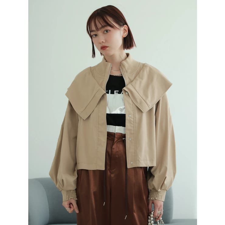 タックボリュームスリーブZIPブルゾン | LADYMADE | 詳細画像10 