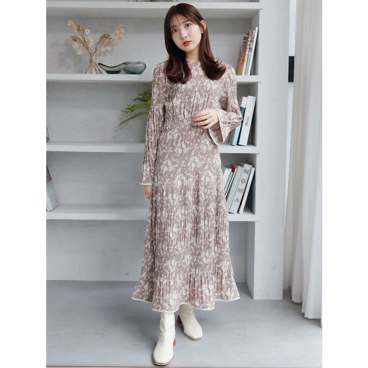 キーネックバイカラープリーツワンピース | LADYMADE | 詳細画像23 