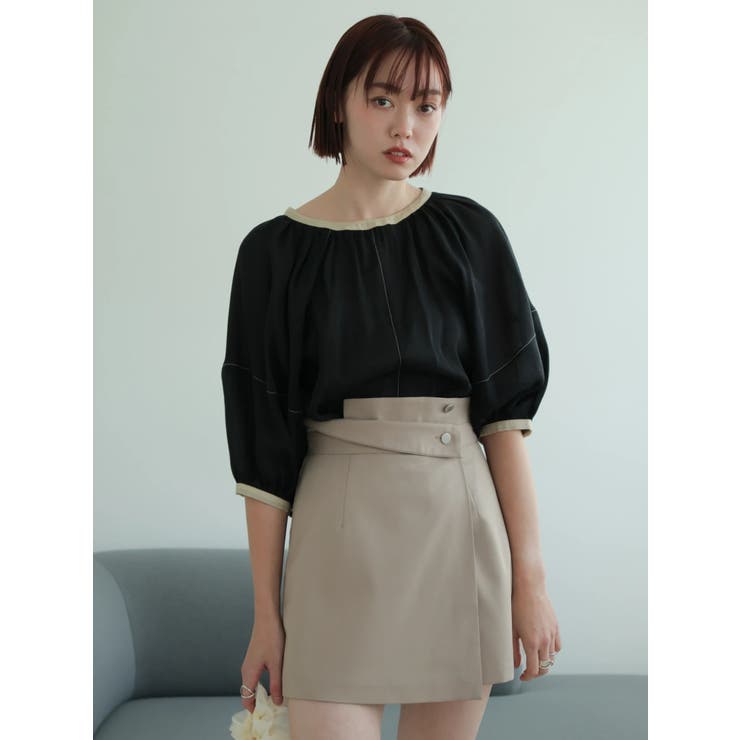 バイカラーボリュームシアーブラウス | LADYMADE | 詳細画像17 