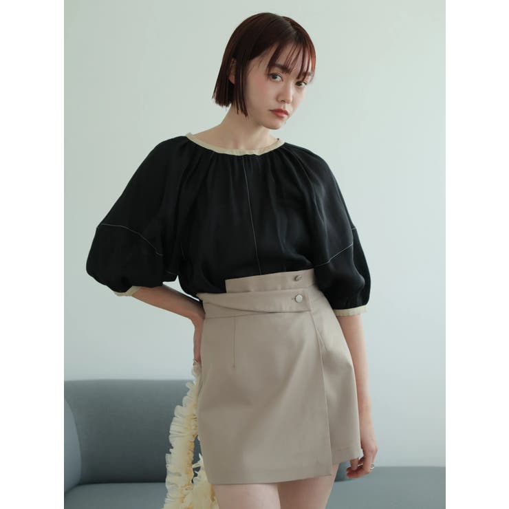 バイカラーボリュームシアーブラウス | LADYMADE | 詳細画像18 