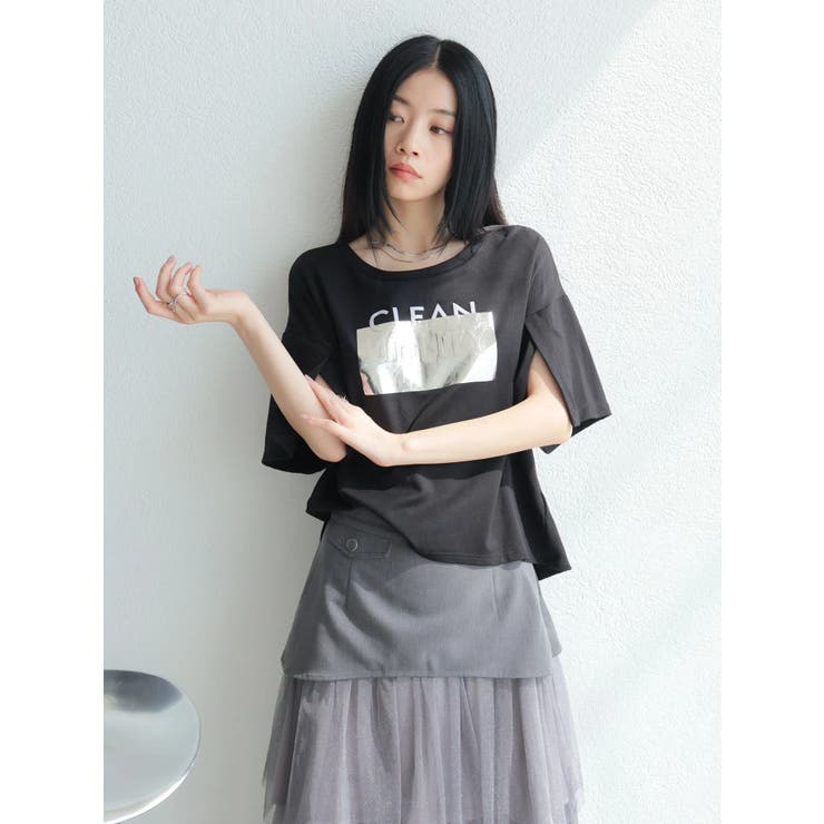 シルバープリントロゴTシャツ | LADYMADE | 詳細画像26 