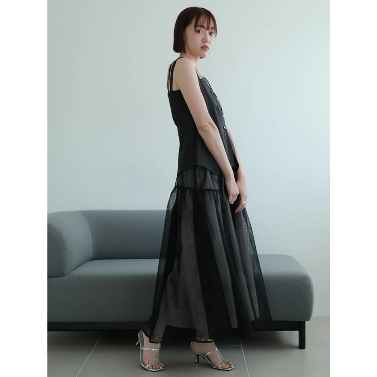レイヤードキャミ×メッシュスカートセット | LADYMADE | 詳細画像9 