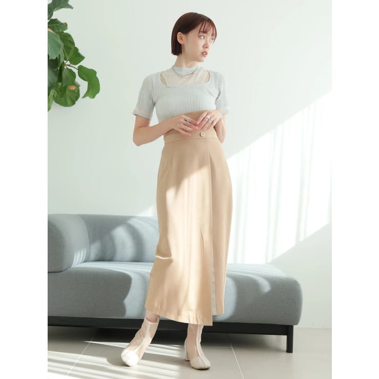 スリットシアーレイヤードラメニット | LADYMADE | 詳細画像3 