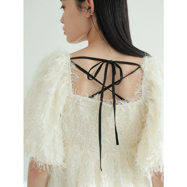 フリンジジャガードブラウス | LADYMADE | 詳細画像4 