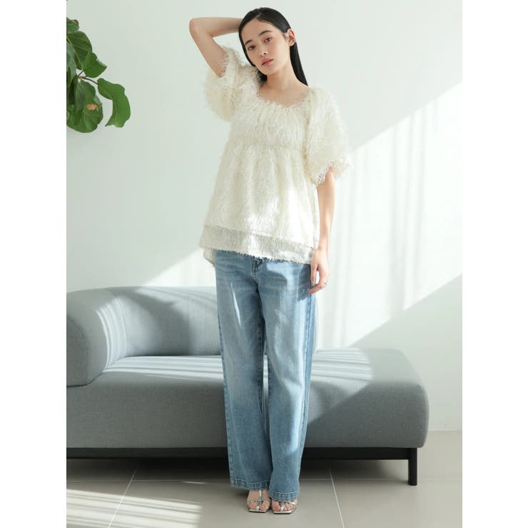 フリンジジャガードブラウス | LADYMADE | 詳細画像8 