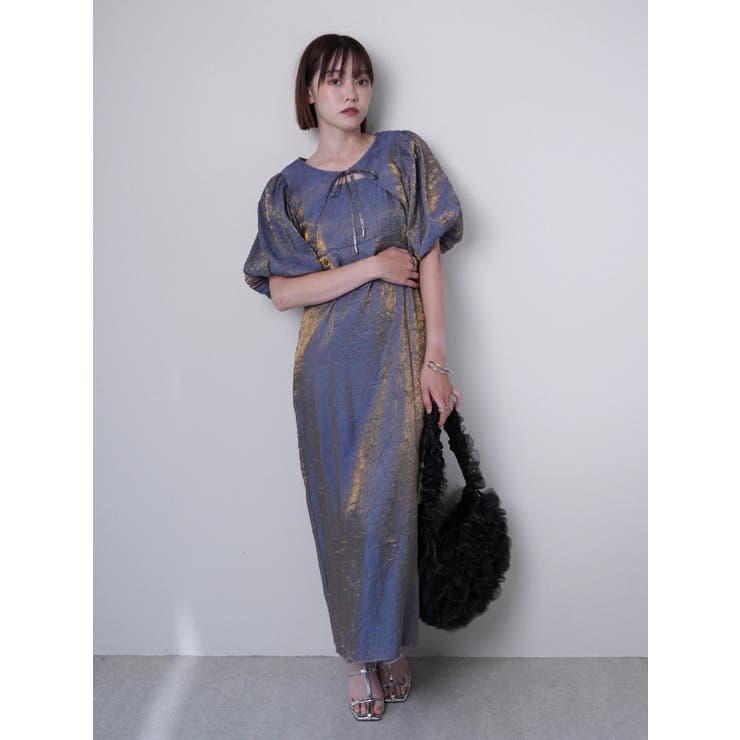 メタリックリボンボレロ×キャミワンピースセット | LADYMADE | 詳細画像19 