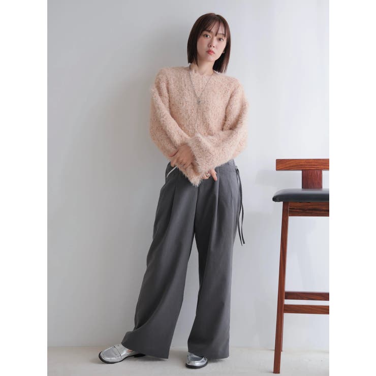 アシメリボンポケットタックワイドパンツ | LADYMADE | 詳細画像20 