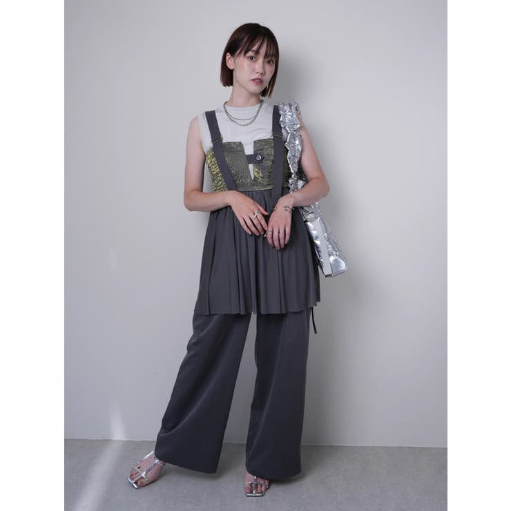 アシメリボンポケットタックワイドパンツ | LADYMADE | 詳細画像29 