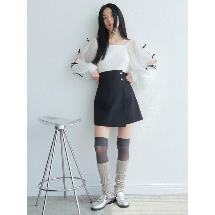 代引き人気 2WAYハイウエストスカショーパン[品番：LINW0002443]｜LADYMADE パンツ