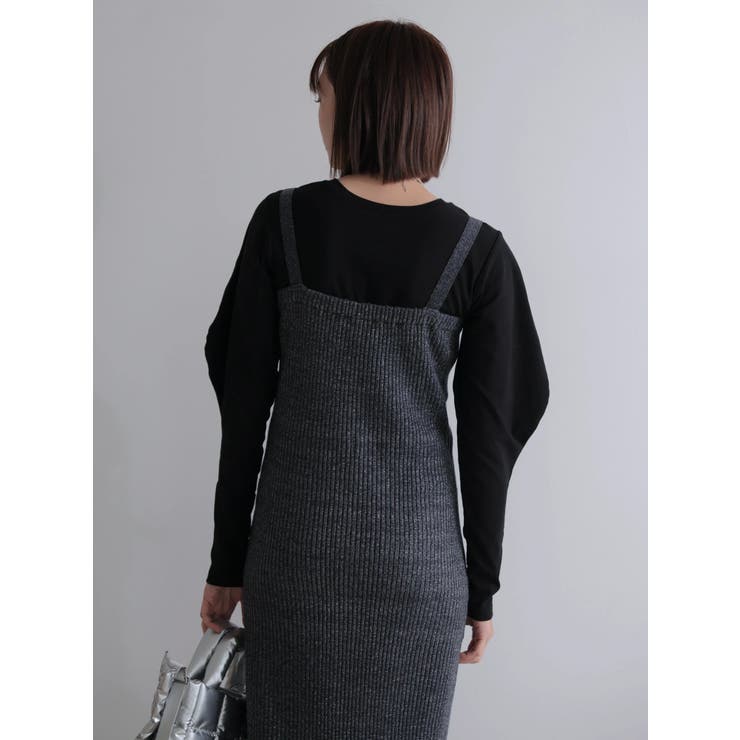 フロントジップラメニットジャンスカ | LADYMADE | 詳細画像12 