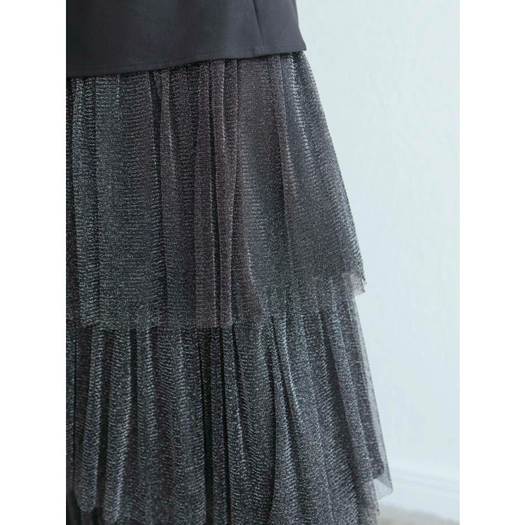 ラメチュールフリルティアードスカート | LADYMADE | 詳細画像7 