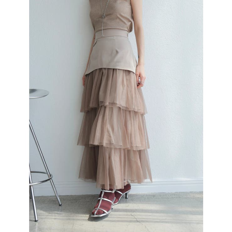ラメチュールフリルティアードスカート | LADYMADE | 詳細画像20 