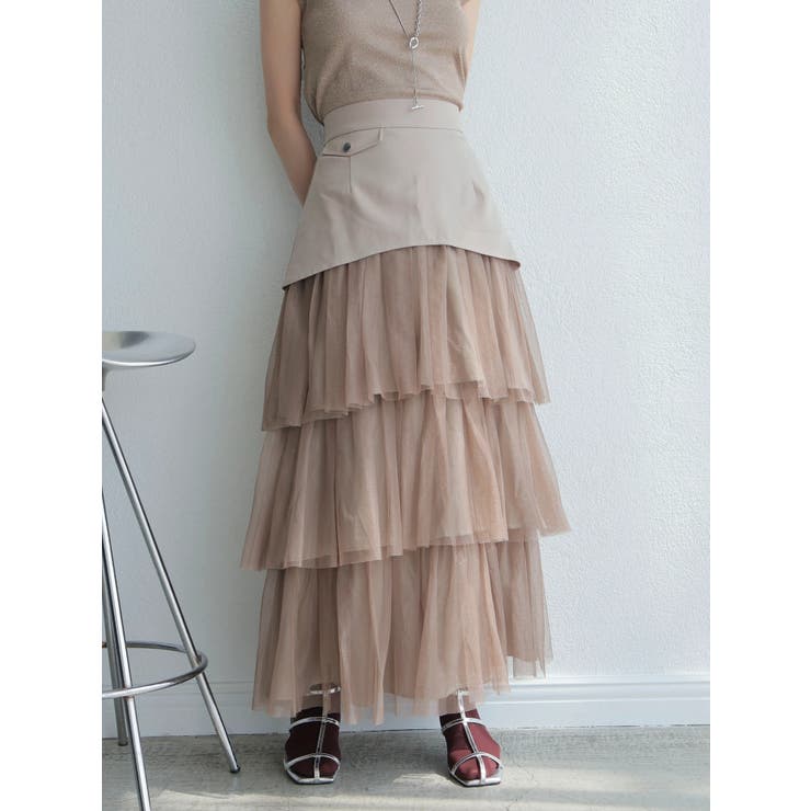 ラメチュールフリルティアードスカート | LADYMADE | 詳細画像21 