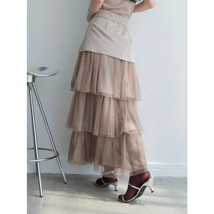 ラメチュールフリルティアードスカート | LADYMADE | 詳細画像22 