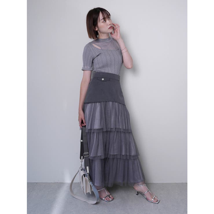 ラメチュールフリルティアードスカート | LADYMADE | 詳細画像38 