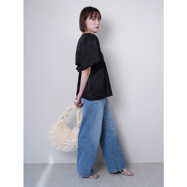 メタリックリボンボレロ×キャミセット[品番：LINW0002447