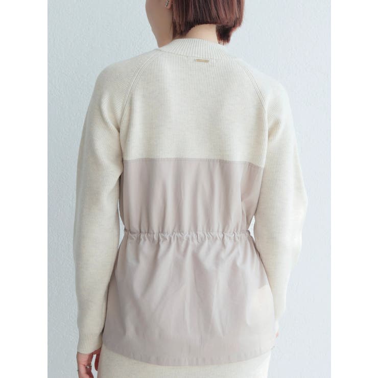 ワークポケットドッキングニットワンピース[品番：LINW0002452