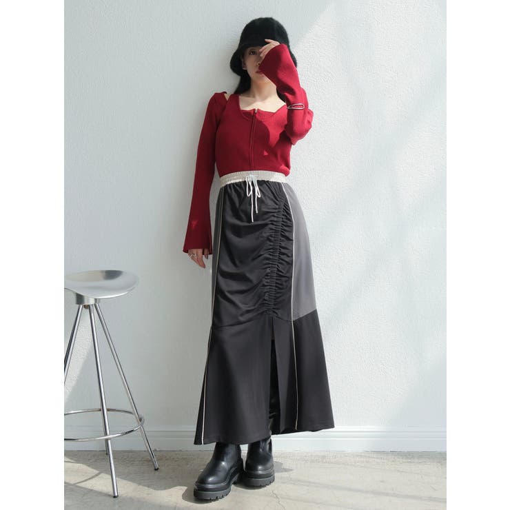 バイカラートラックカットスカート | LADYMADE | 詳細画像9 