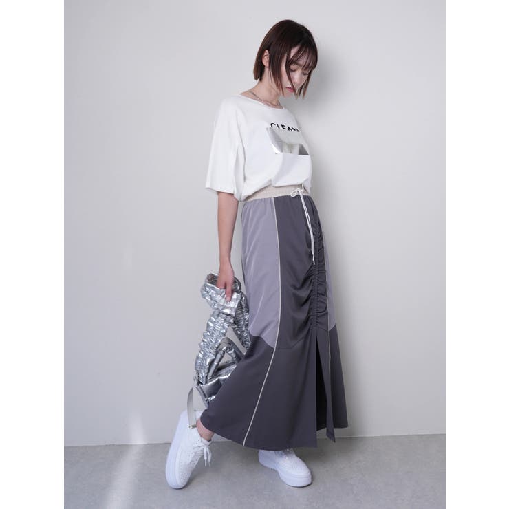 バイカラートラックカットスカート | LADYMADE | 詳細画像17 