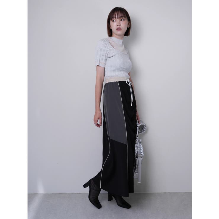 バイカラートラックカットスカート | LADYMADE | 詳細画像19 