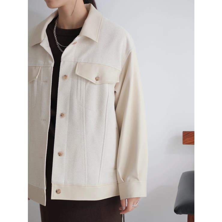 フェイクレザー中綿ジャケット | LADYMADE | 詳細画像11 