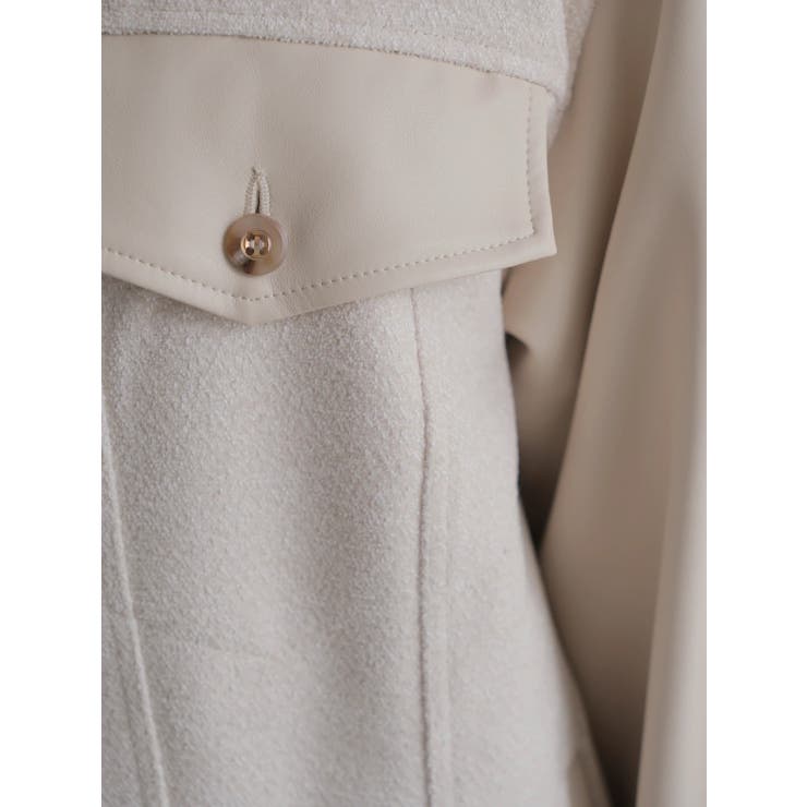 フェイクレザー中綿ジャケット | LADYMADE | 詳細画像12 