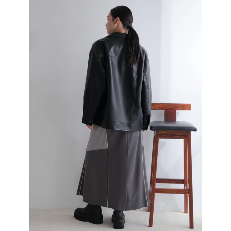 フェイクレザー中綿ジャケット | LADYMADE | 詳細画像22 