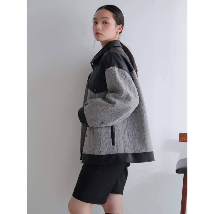 フェイクレザー中綿ジャケット | LADYMADE | 詳細画像26 