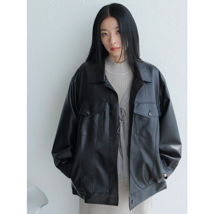 超安い フェイクレザー中綿ジャケット[品番：LINW0002469]｜LADYMADE ジャケット・アウター