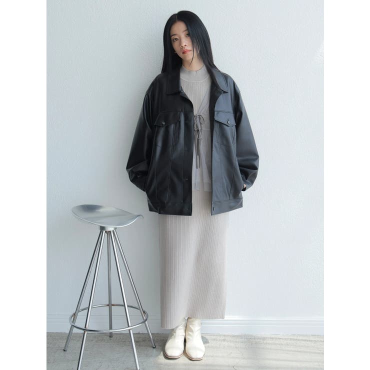フェイクレザー中綿ジャケット | LADYMADE | 詳細画像40 