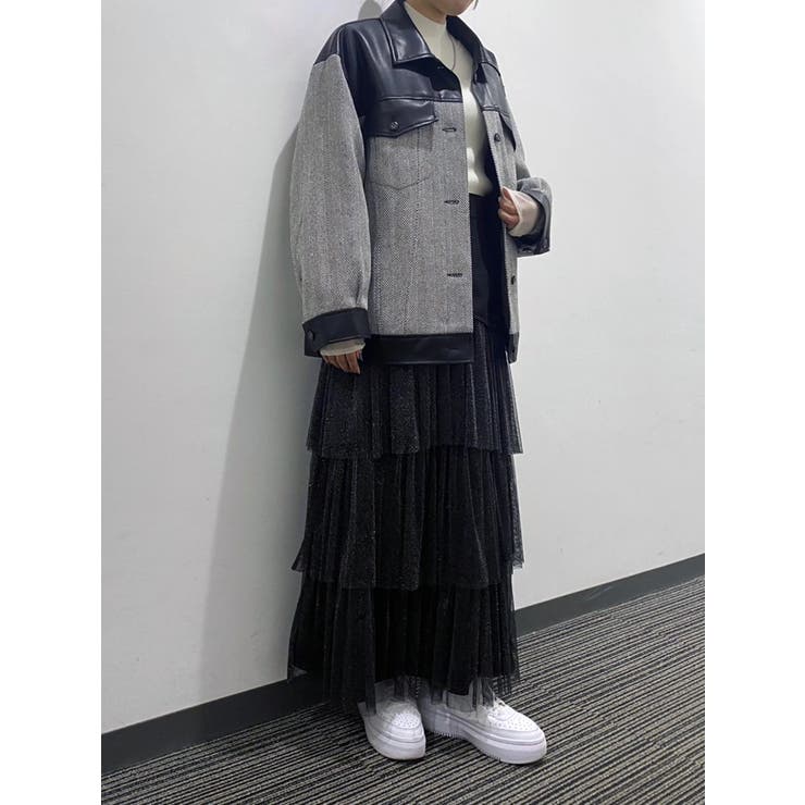 フェイクレザー中綿ジャケット | LADYMADE | 詳細画像49 