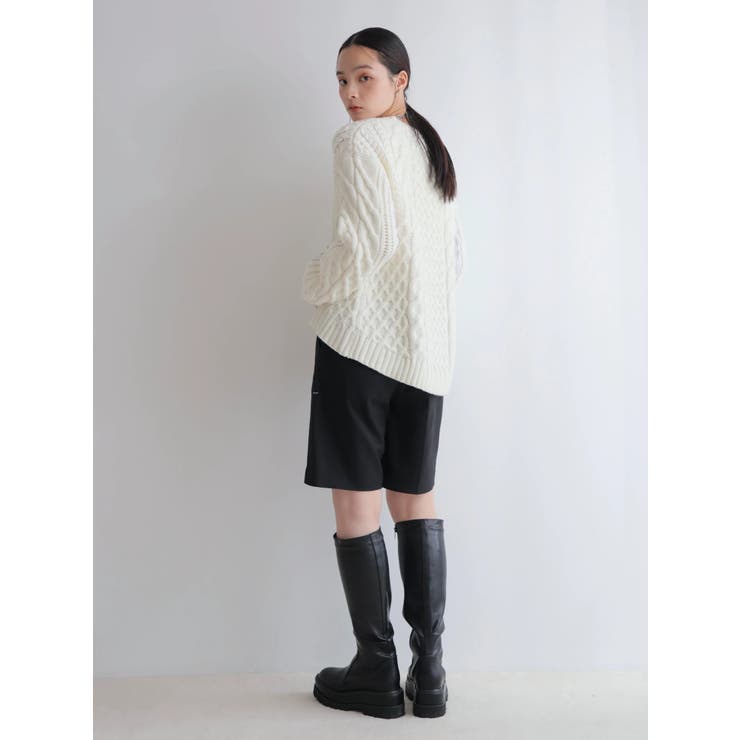 シャツドッキングケーブルニット | LADYMADE | 詳細画像8 