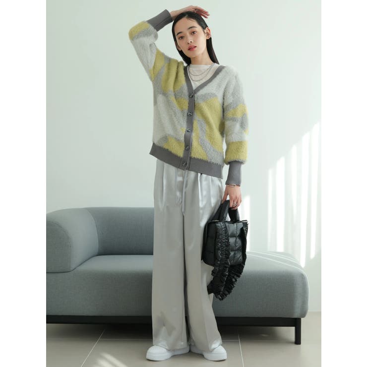 ラメフェザージャガードニットカーディガン | LADYMADE | 詳細画像5 