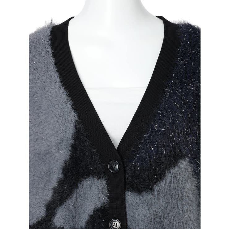 ラメフェザージャガードニットカーディガン | LADYMADE | 詳細画像33 