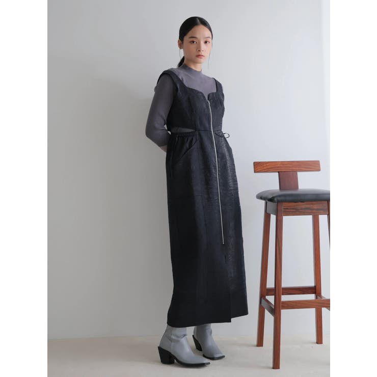 フロントジップサイドリボンジャンスカ | LADYMADE | 詳細画像1 