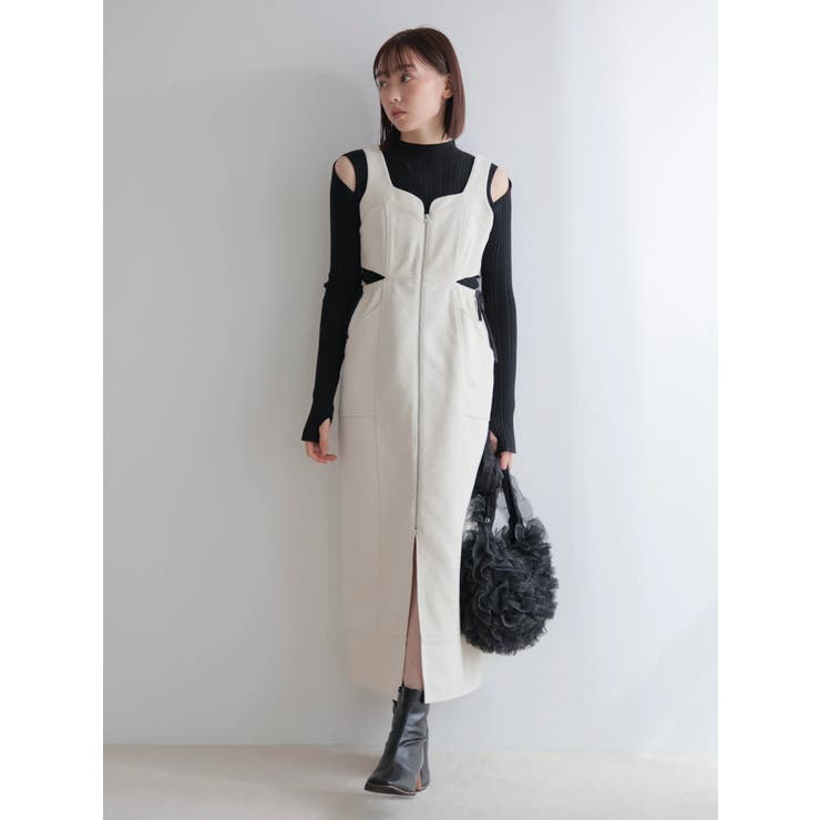 フロントジップサイドリボンジャンスカ | LADYMADE | 詳細画像2 