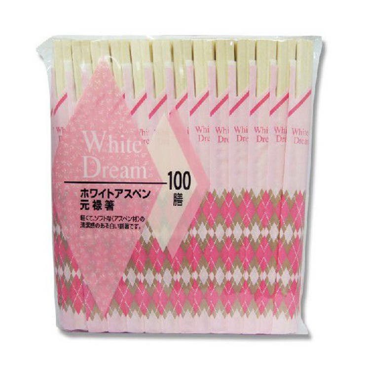 ホワイトアスペン元禄箸（袋入 割り箸 | livingut | 詳細画像1 