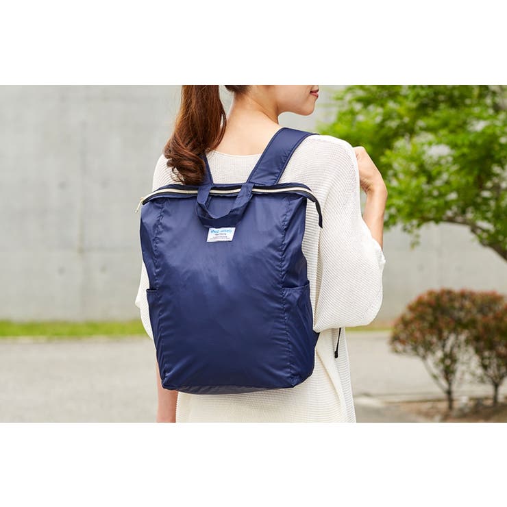 エコバッグ 手の平サイズに畳めるリュック 2way | livingut | 詳細画像3 