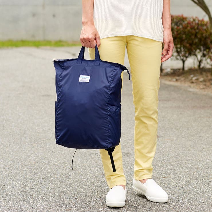 エコバッグ 手の平サイズに畳めるリュック 2way | livingut | 詳細画像8 